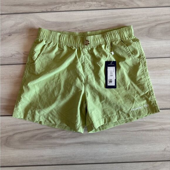 Properly Tied Mallard Shorts Youth Small Green NWT - Picture 2 of 5